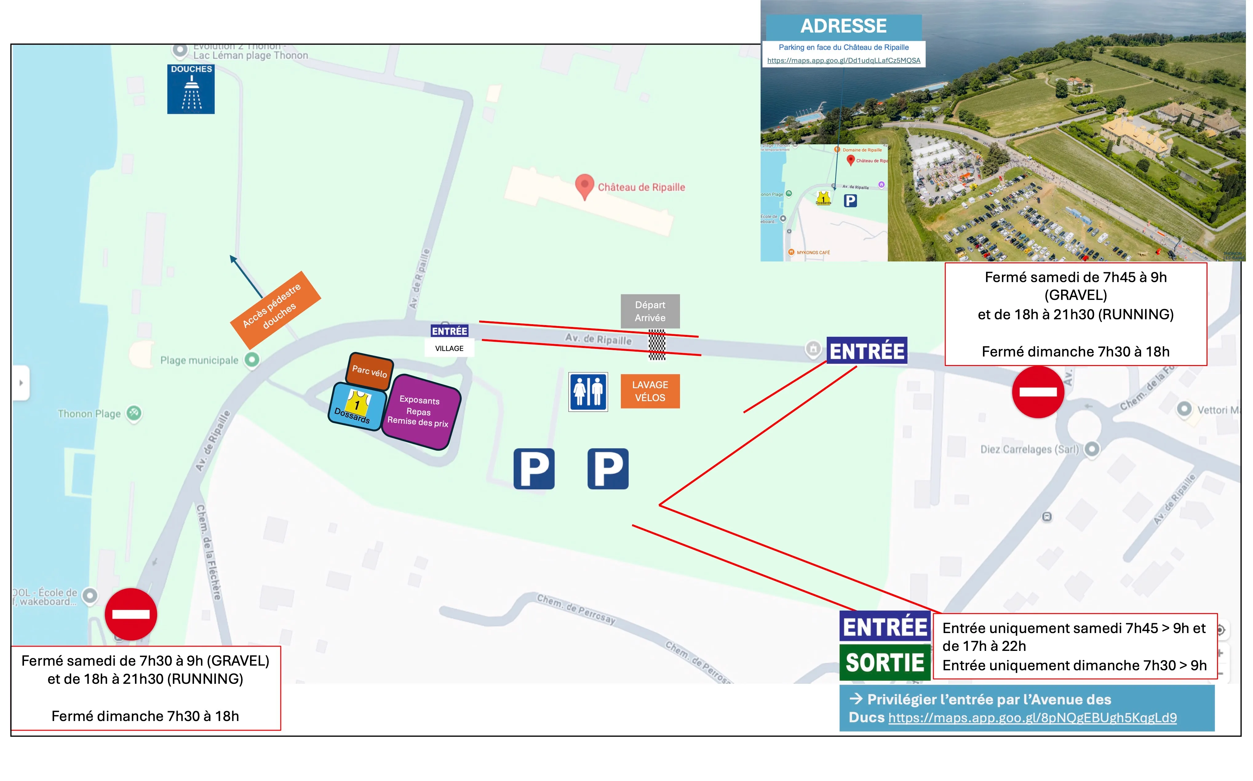 Carte du stationnement