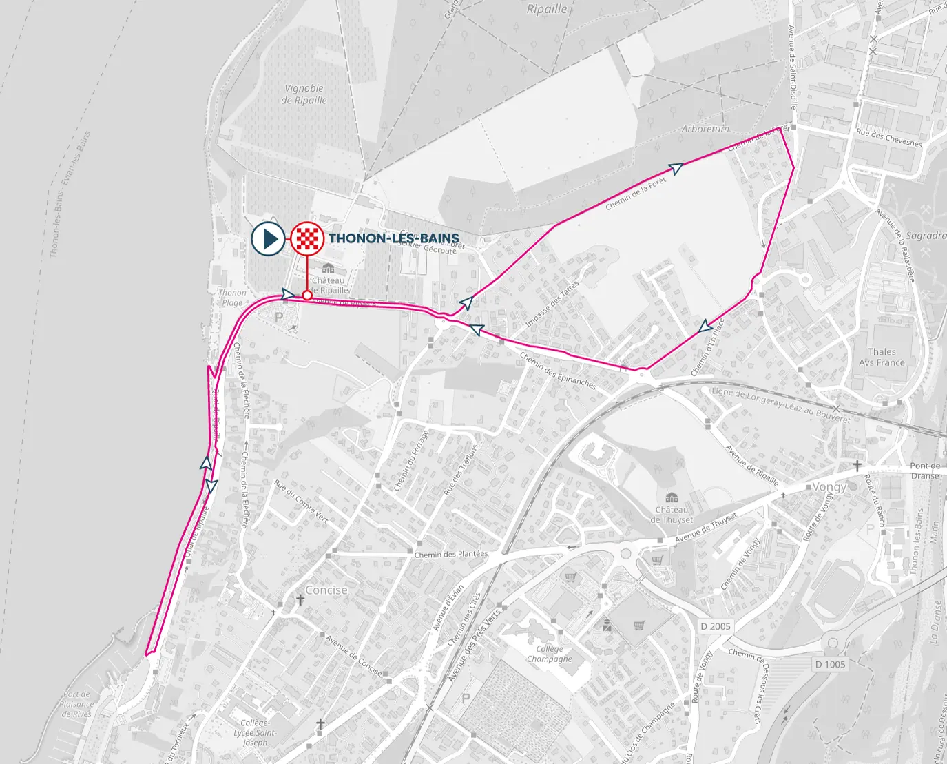 Carte du parcours 5K