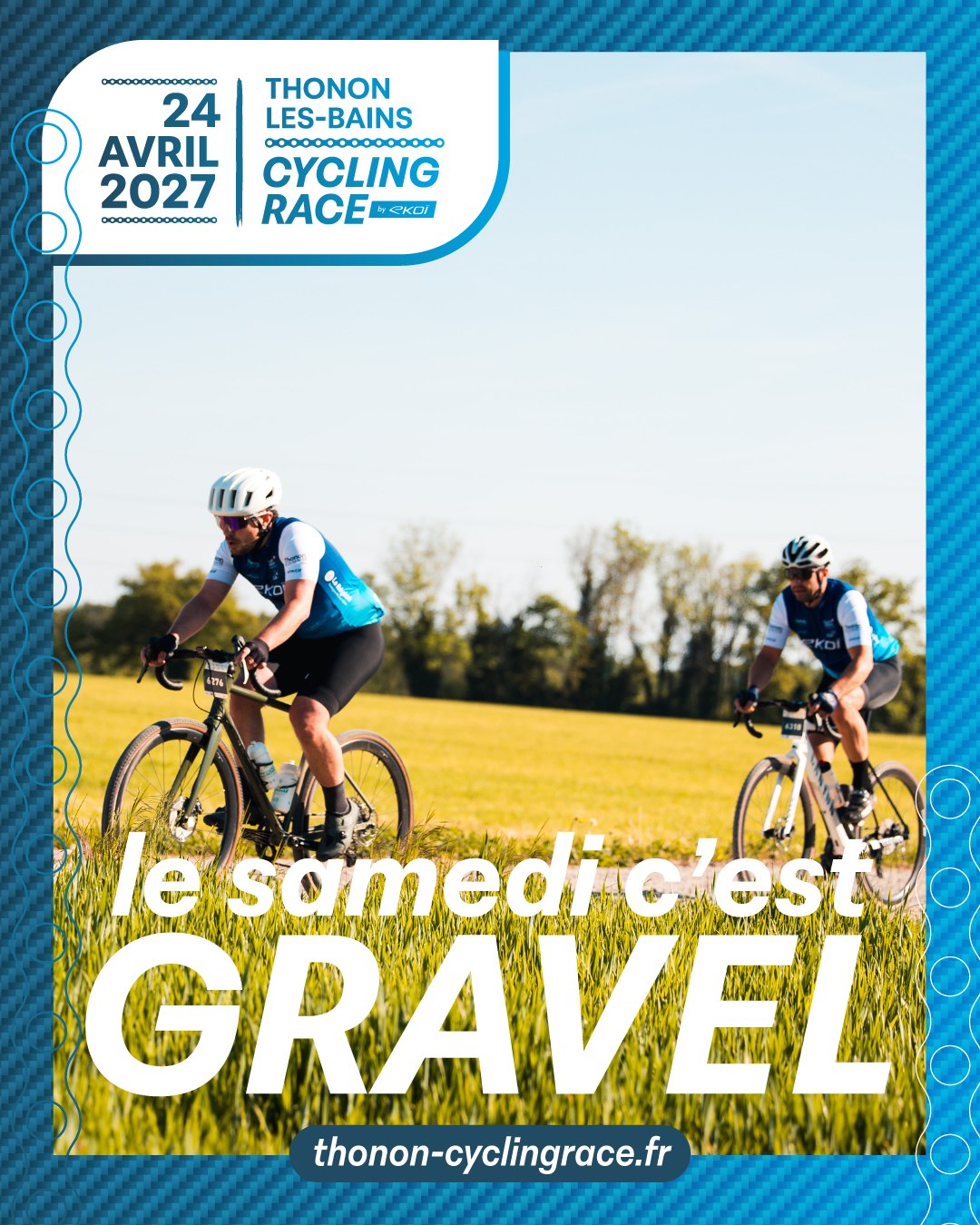 🚵 Gravel 

Deux formats sont proposés afin que chacun puisse trouver le défi qui lui correspond : un parcours Rando et un parcours Ultra. Les participants s’élanceront ensemble dans une ambiance conviviale, fidèle à l’esprit du Gravel.

Pour préserver le caractère authentique de la discipline, l’épreuve se déroule sans classement officiel et sans fléchage. Chaque participant navigue à l’aide de sa trace GPS, en toute autonomie. Seul un temps individuel est communiqué à l’arrivée, laissant à chacun la liberté de rouler à son rythme tout en relevant son propre défi.

Accessibles sans être dénués d’intérêt sportif, ces parcours permettent de découvrir toute la richesse des paysages du Chablais tout en profitant pleinement de l’esprit Gravel : liberté, exploration et convivialité.

𝐈𝐧𝐟𝐨𝐫𝐦𝐚𝐭𝐢𝐨𝐧𝐬 & 𝐢𝐧𝐬𝐜𝐫𝐢𝐩𝐭𝐢𝐨𝐧𝐬 ⤵️
https://thonon-cyclingrace.fr

#ThononRunningRace #ThononCyclingRace #TCR #cyclosportive #running #courseapied #thononrun #run #granfondo #leman #thononlesbains #hautesavoie #gravel #route #sport #evenementsportif #lacléman #course